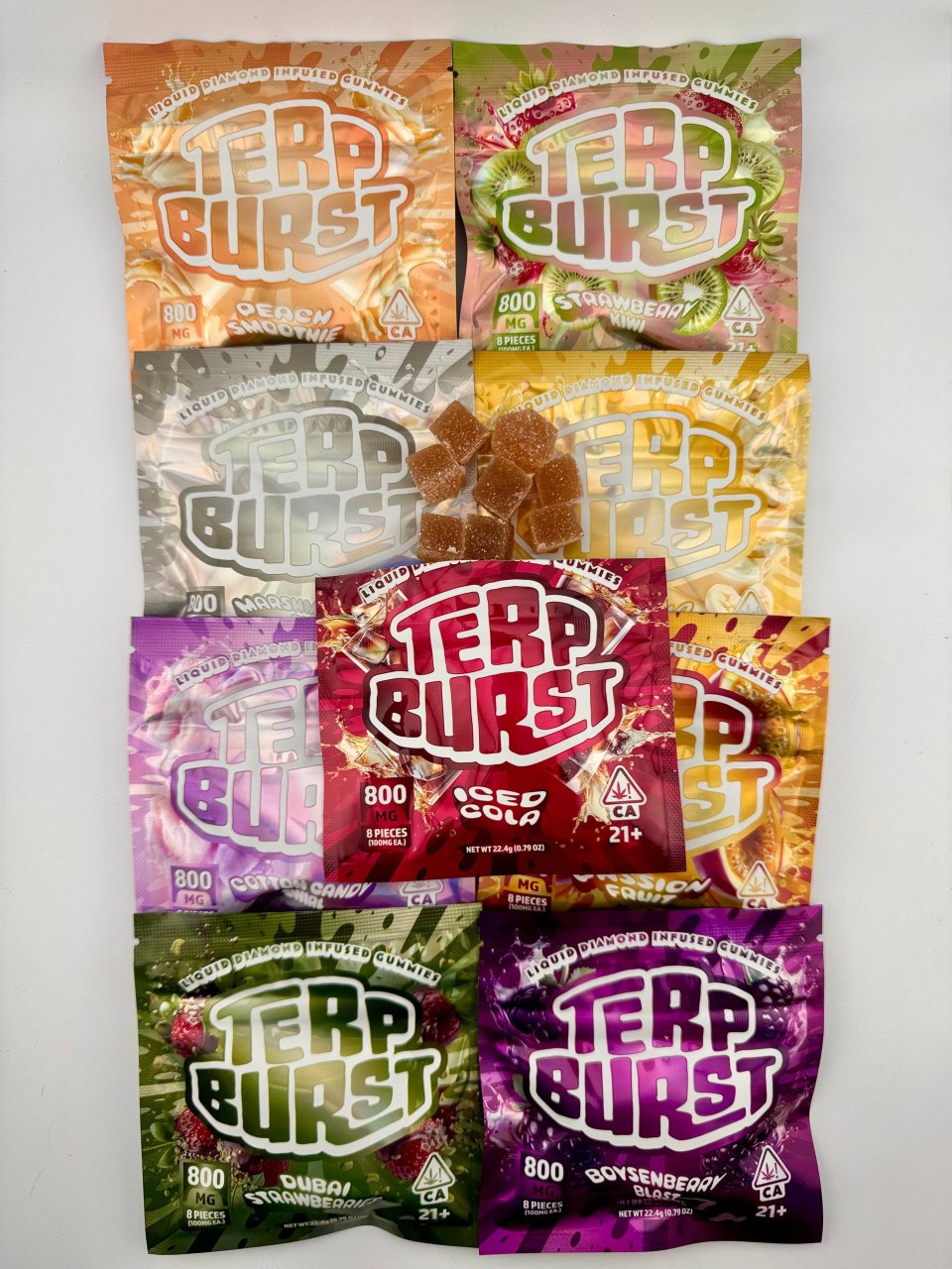 Terp Burst: 800mg Liquid Diamond Infused Gummies 🚨🍬 — Edibles available in Los Angeles