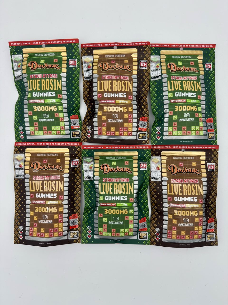 Devour - Stack Attack 🚨3000mg Live Rosin Gummies🚨 — Edibles available in Los Angeles